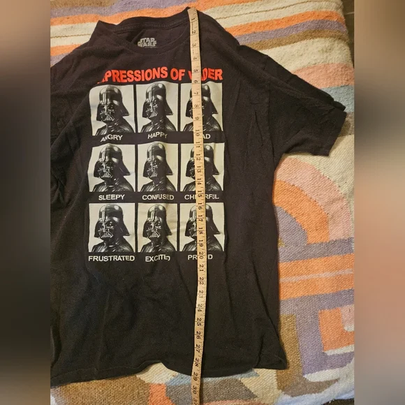 Star Wars Expressions of Darth Vadar T-Shirt Size XL Black/red/gray - Picture 4 of 5